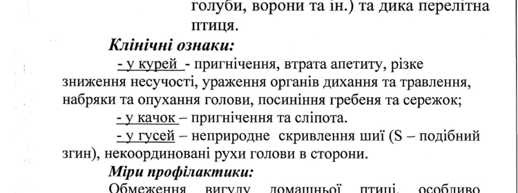 ГРИП ПТИЦІ