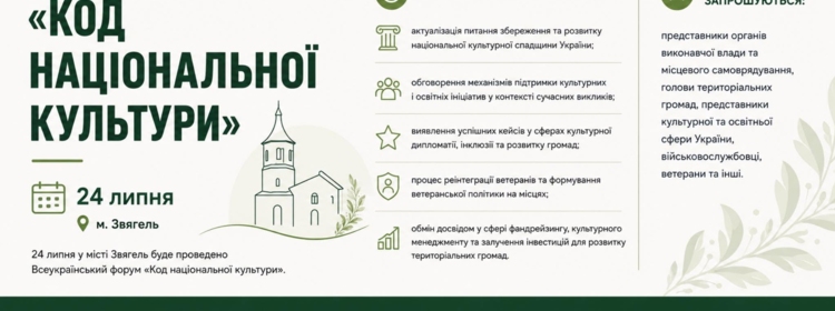 ВСЕУКРАЇНСЬКИЙ ФОРУМ «КОД НАЦІОНАЛЬНОЇ КУЛЬТУРИ»